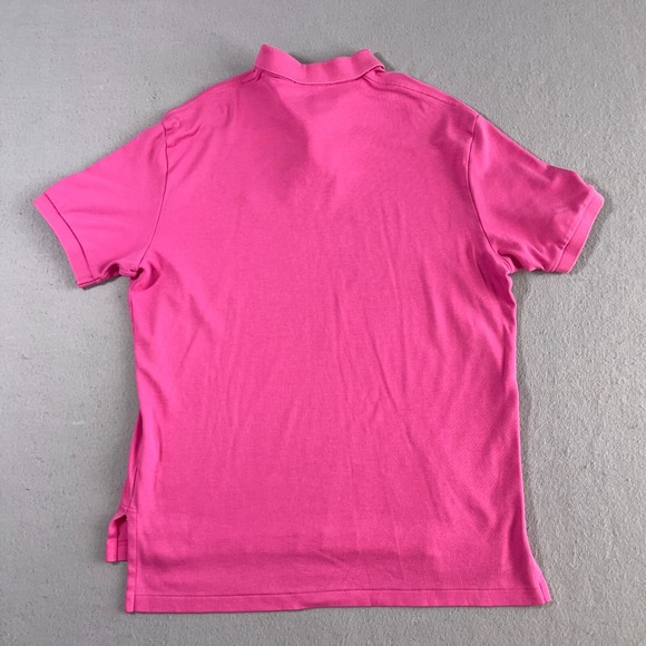 Polo Ralph Lauren Polo Shirt Men Large Pink Short Sleeve Classic Fit Preppy - Picture 7 of 8